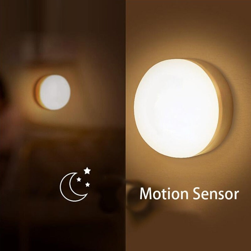 LED Motion Sensor Night Light | USB Rechargeable Lamp
